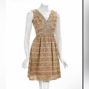 Vintage Gold lamè mini dress